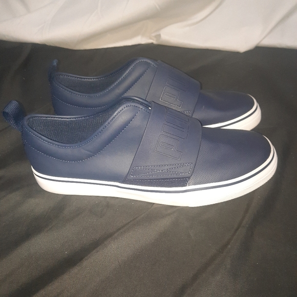 Puma Shoes | Puma El Rey Fun Navy Blue Slip-On Sneakers Men's 9 | Color: Blue | Size: 9 | Mastermrs's Closet